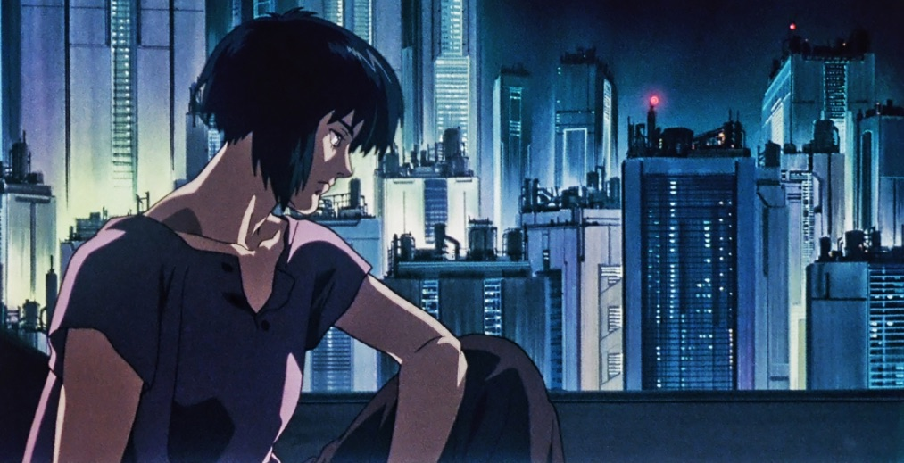 Motoko Kusanagi from the iconic 1995 anime film Ghost in the Shell. 