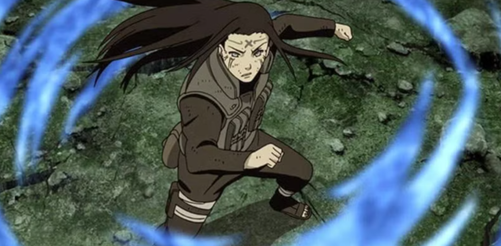 Neji Hyuga is a prodigy from the Hyuga Clan known for his mastery of the Gentle Fist fighting style and his Byakugan eye technique.