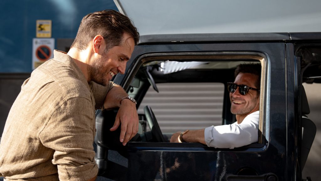 In the Grey - Henry Cavill and Jake Gyllenhaal joke. 