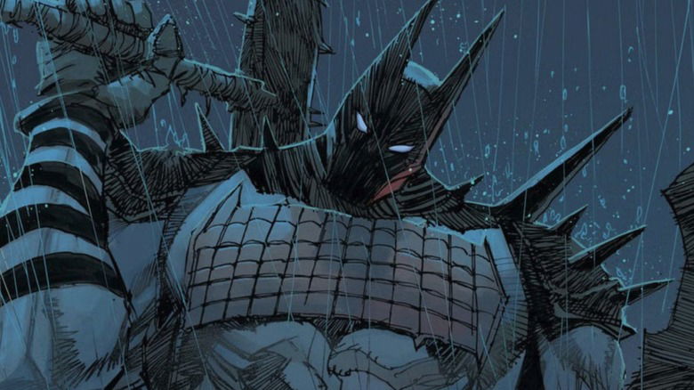 Absolute Batman with a weapon