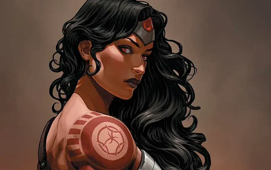 Absolute Wonder Woman looks back