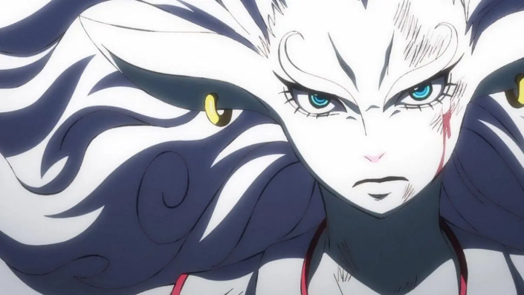 Yamato is depicted in a hybrid beast form in One Piece. 