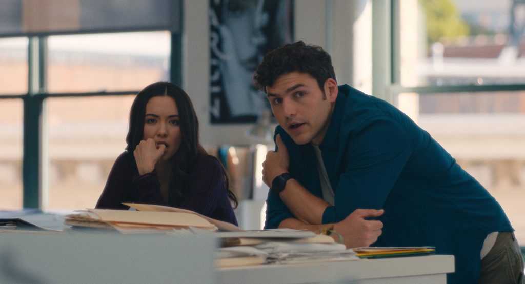 Kiarra Hamagami Goldberg and Charlie Hall in "Maximum Pleasure Guaranteed," premiering May 20, 2026 on Apple TV.