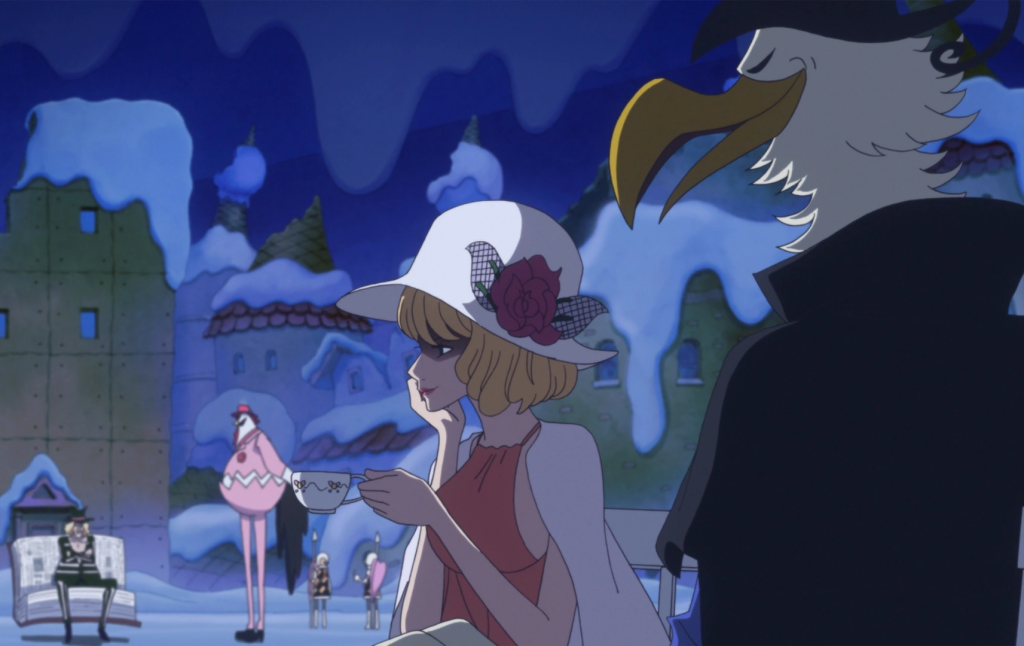 Morgans, the president of the World Economy News Paper who appears in his hybrid albatross form.