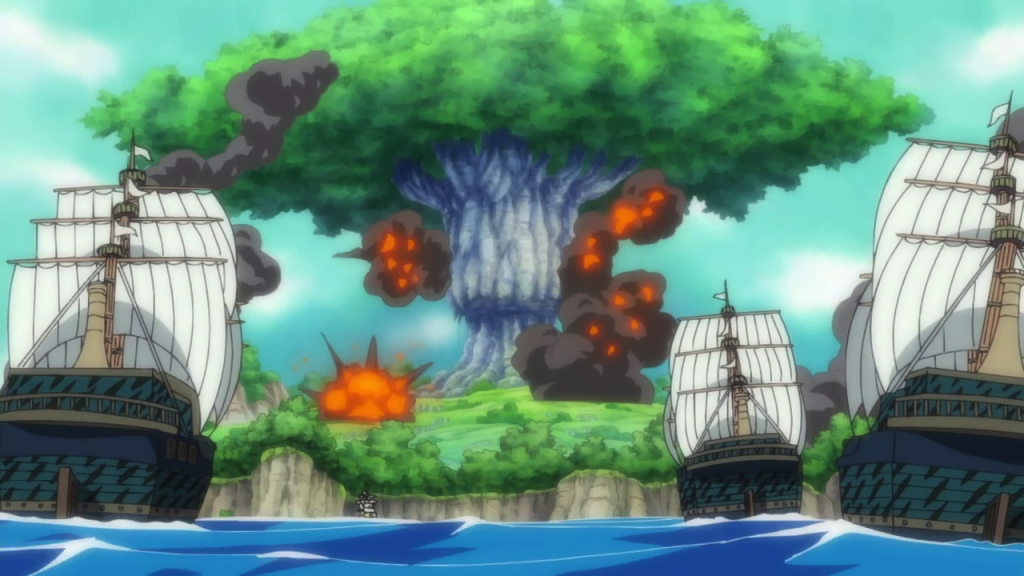 The World Government ordered this attack because the scholars were researching forbidden Poneglyphs and prohibited history.