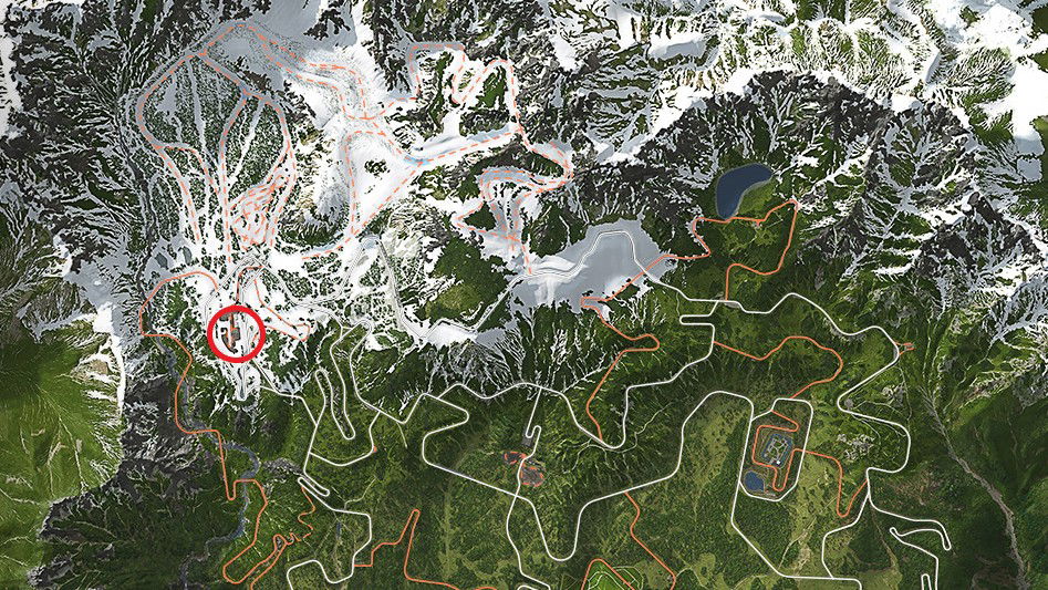 Location of Sotoyama Ski Resort in Forza Horizon 6 