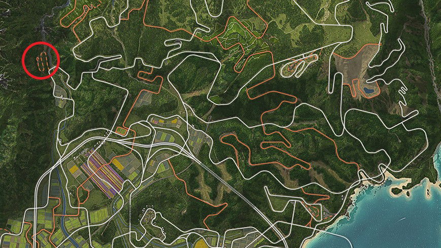 Location of Temple of Nachi Falls in Forza Horizon 6 
