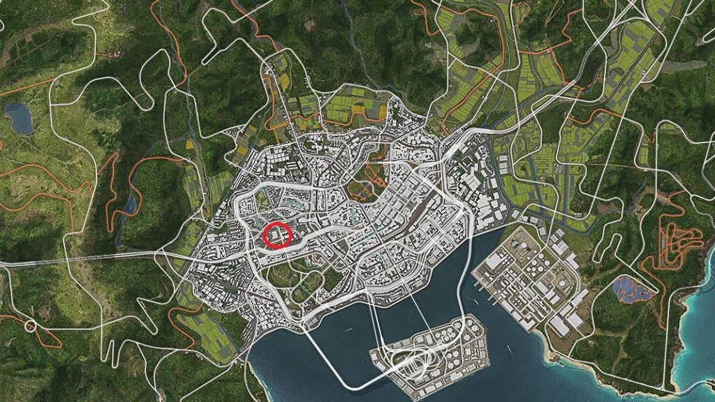 Location of Tokyo Tower in Forza Horizon 6 