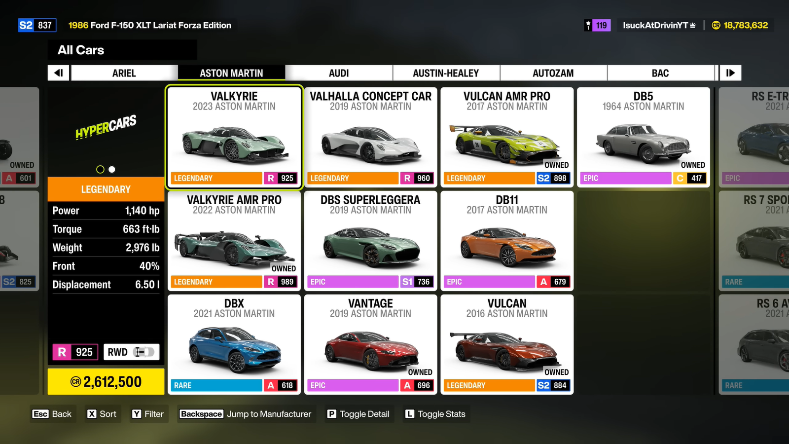 Aston Martin Valhalla in Forza Horizon 6.