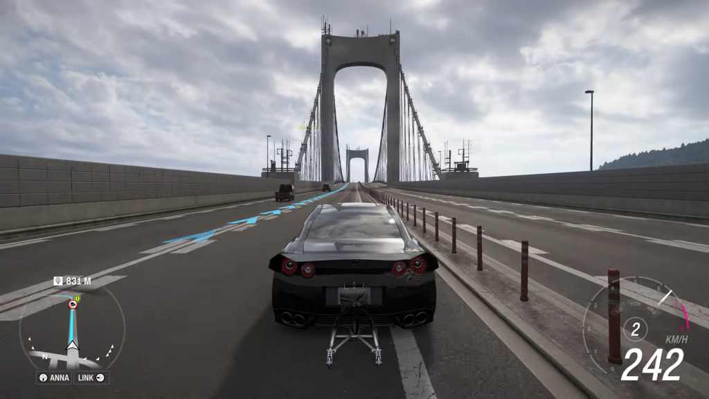 Nissan GTR Black Edition in Forza Horizon 6.