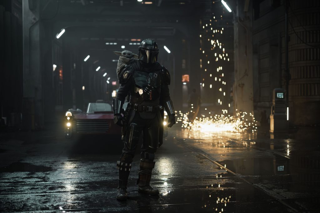 (L-R) The Mandalorian (Pedro Pascal) and Grogu in Lucasfilm's THE MANDALORIAN AND GROGU. Photo by Francois Duhamel. © 2026 Lucasfilm Ltd™. All Rights Reserved.