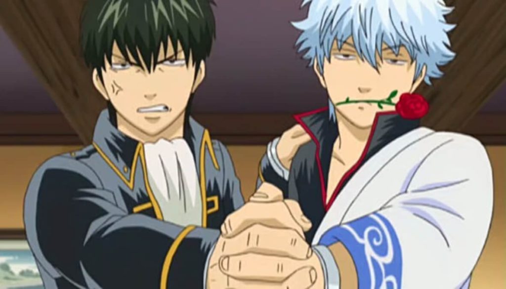 A still from the Gintama anime series.