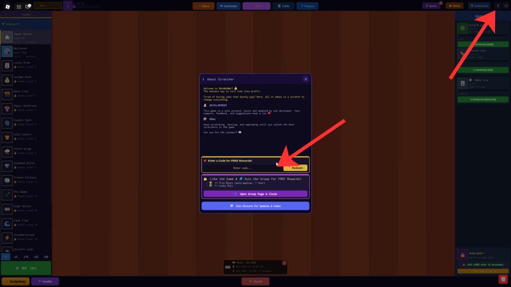 How to Redeem Scratch to Riches Codes