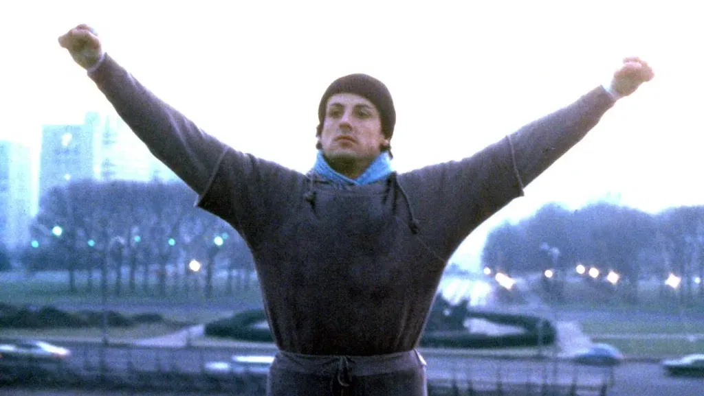 Sylvester Stallone in a still from Rocky