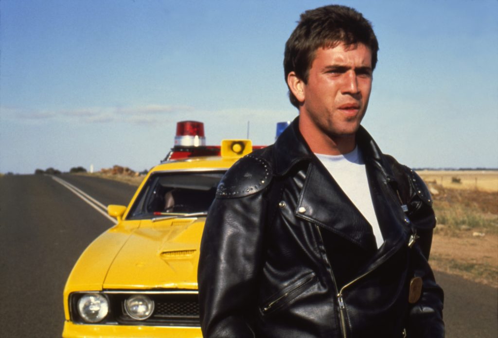 Mel Gibson with the iconic car
