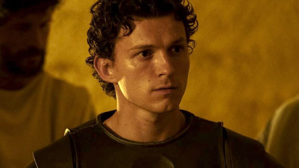 Zendaya Was Nervous on Her First Day on The Odyssey Set, But Tom Holland Helped Her Through It 16 Tom Holland as Telemachus in a still from The Odyssey