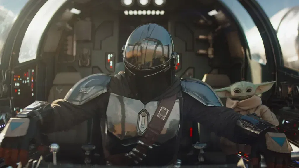 A still from The Mandalorian & Grogu