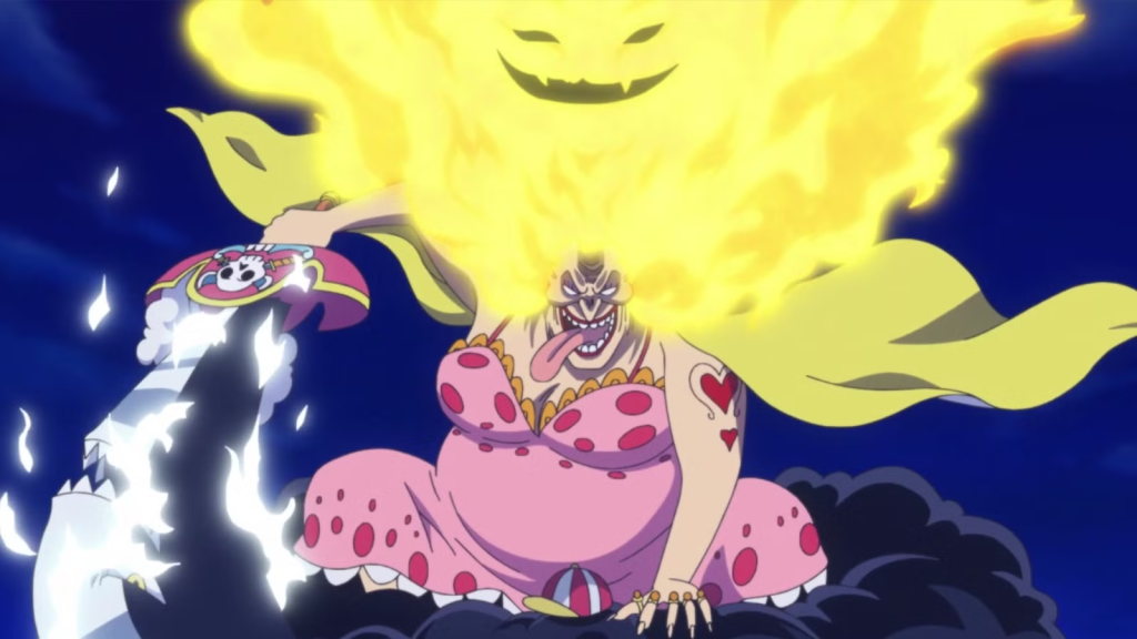 Big Mom is one of the Four Emperors of the Sea and has the ability to manipulate souls using the Soul-Soul Fruit.