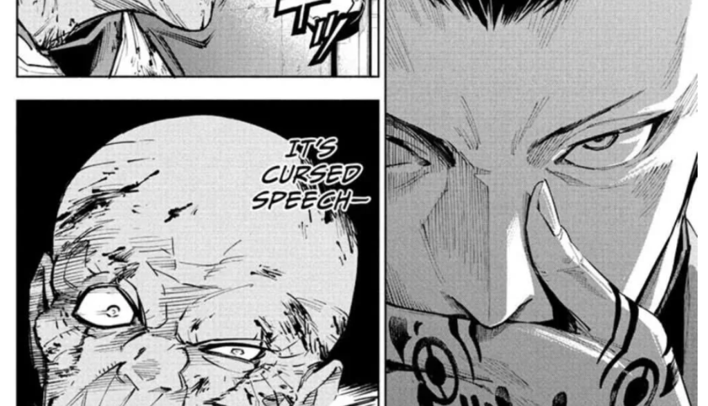 Usami using his cursed speech technique