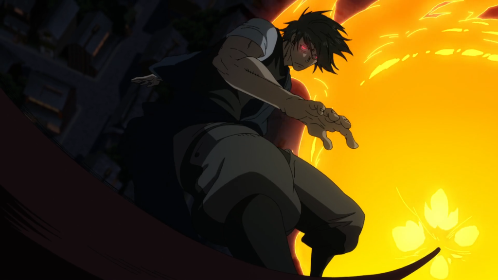 a still from the fire force anime series