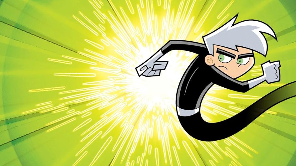 Danny Phantom with his powers