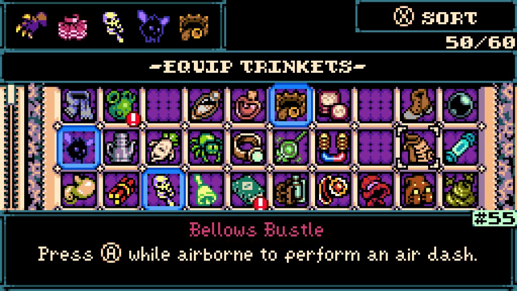 items in Mina the Hollower