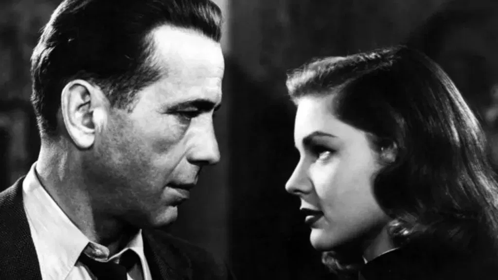 Humphrey Bogart and Lauren Bacall in The Big Sleep