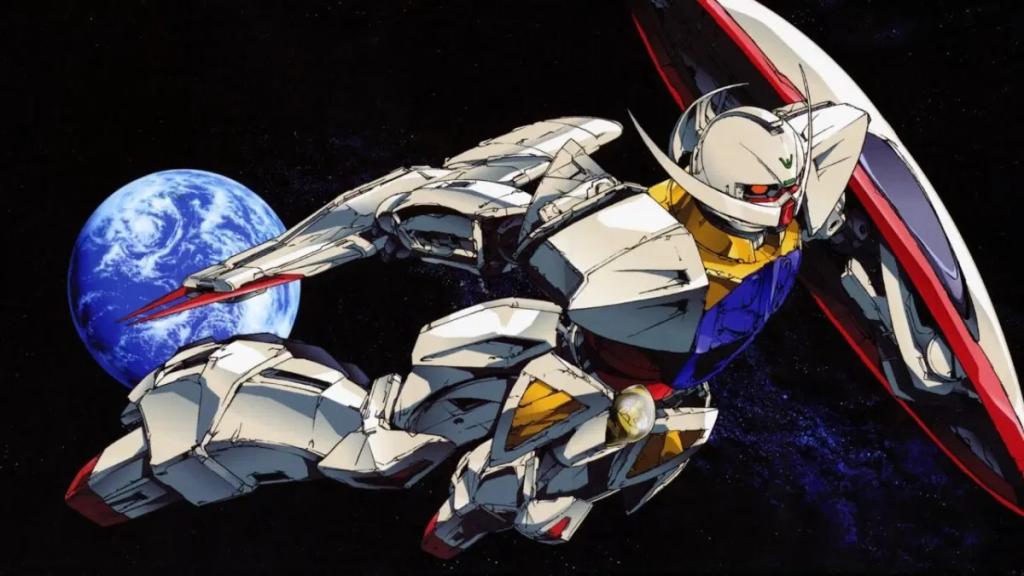 Turn A Gundam from the anime series of the same name, which aired from 1999 to 2000.