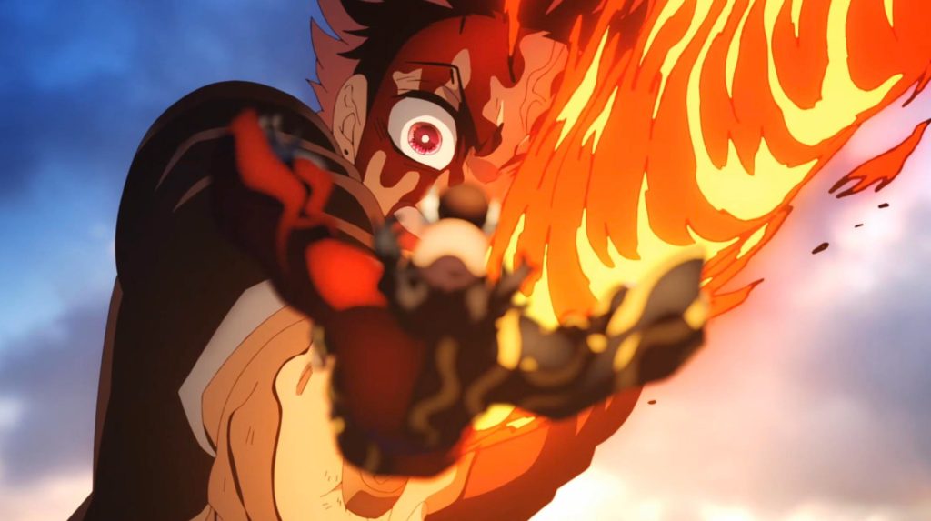 a still from the demon slayer anime