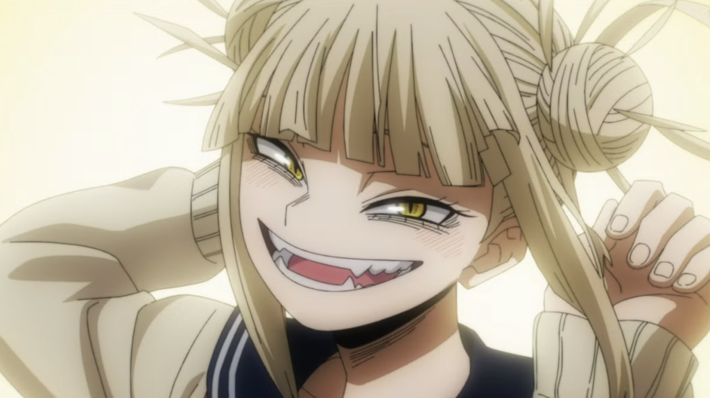 This is Himiko Toga from the anime series My Hero Academia