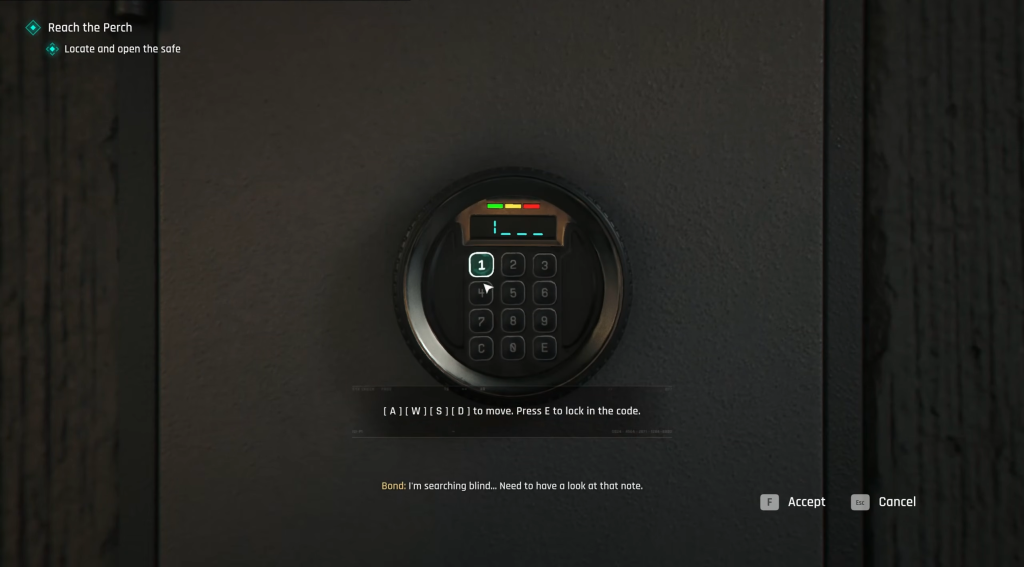 An in-game screenshot from 007 First Light.