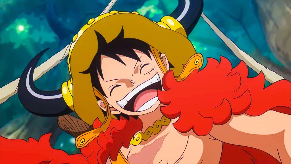 smiling luffy in one piece episode 1165