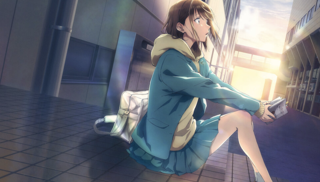 This image features the character Chinatsu Kano from the anime series Blue Box