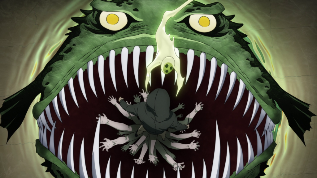 Scavenger swallowing a stalker in daemons of the shadow realm