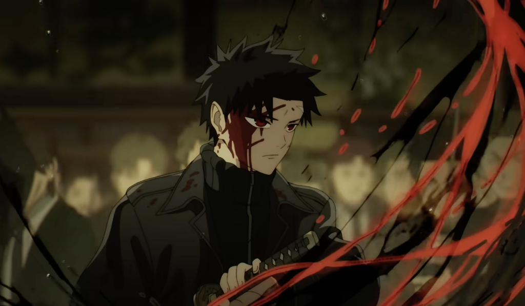 This image is from the teaser for the upcoming anime adaptation of Kagurabachi, a dark fantasy manga series by Takeru Hokazono and the character shown is the protagonist, Chihiro Rokuhira