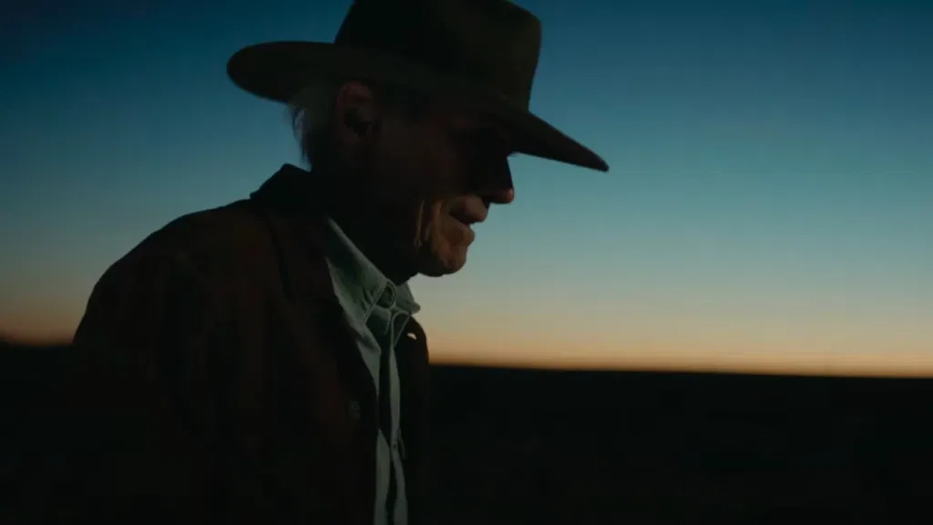 Clint Eastwood at sunset
