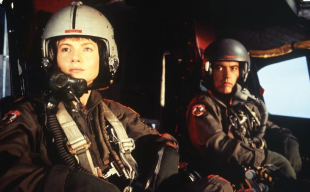 Rebecca De Mornay and Powers Boothe in By Dawn's Early Light