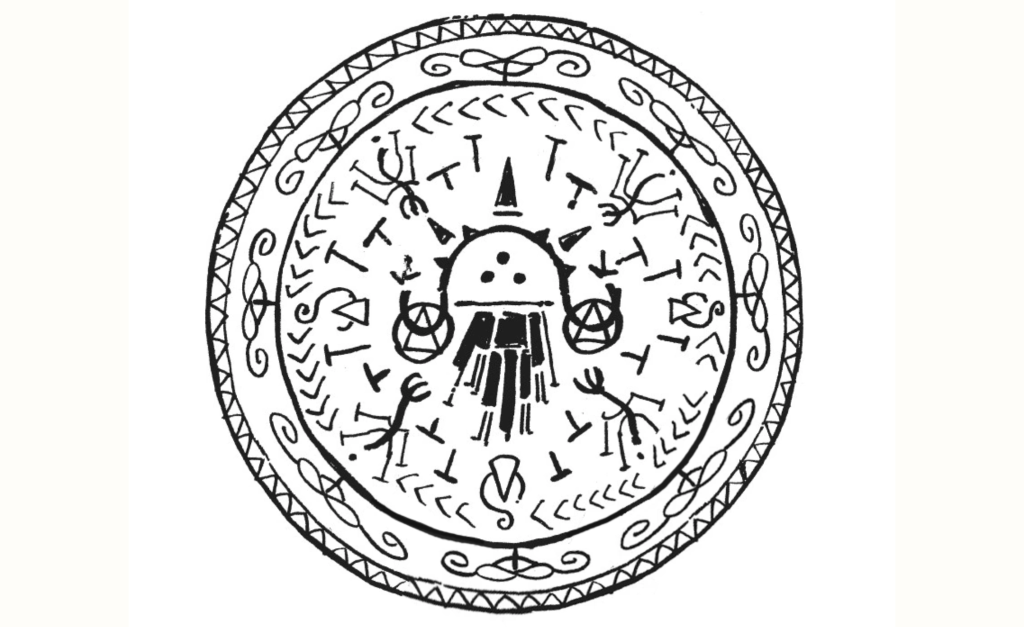 This image features the Illusory Labyrinth, a forbidden spell from the manga series Witch Hat Atelier