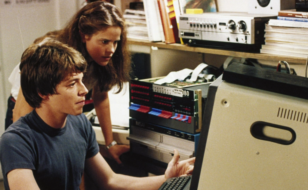 Matthew Broderick and Ally Sheedy in WarGames