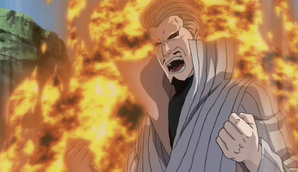 This is Gengetsu Hozuki, also known as the Second Mizukage from the anime series Naruto Shippuden