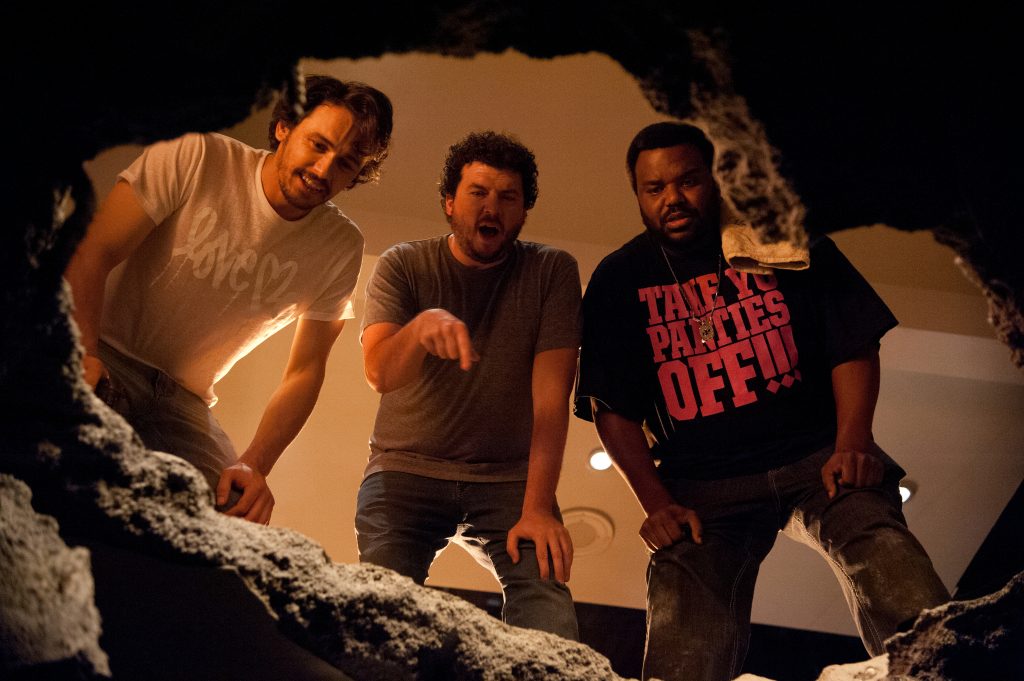 James Franco, Craig Robinson, and Danny McBride in This Is the End