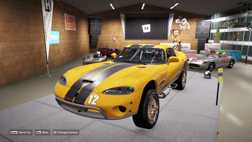 Forza Horizon 6 screenshot showcasing the Dodge Viper GTS ACR Forza Edition in the player garage.