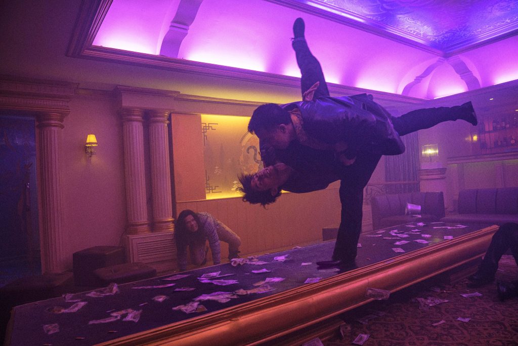Joe Taslim showcases his stunt abilities in an impressive fight sequence in The Furious