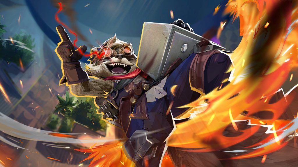 Final frame of a Marvel Rivals MVP animation featuring Rocket Raccoon, one of the most beginner-friendly Strategist heroes in the game.