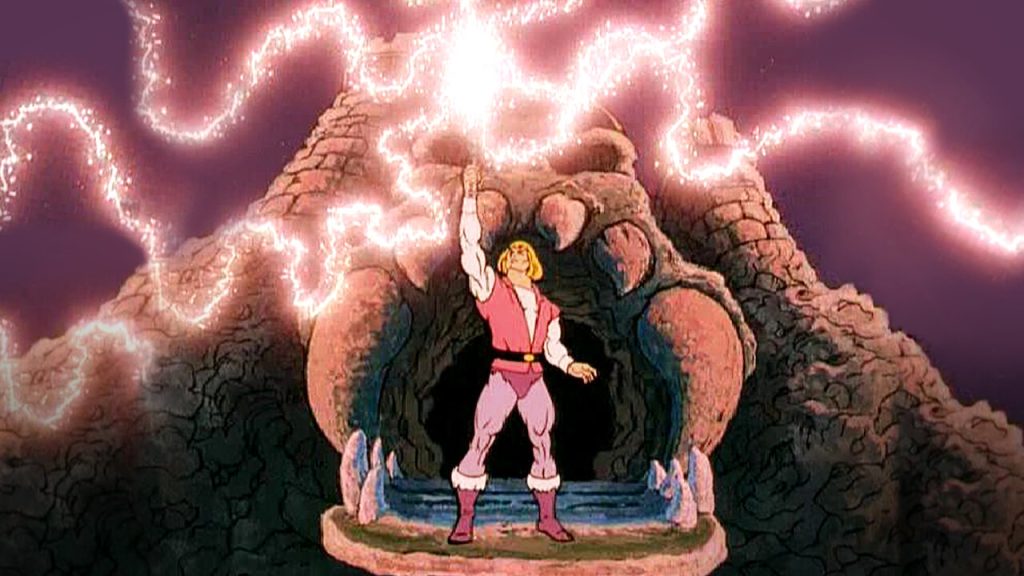 He-Man calls upon the power of Grayskull in He-Man and the Masters of the Universe