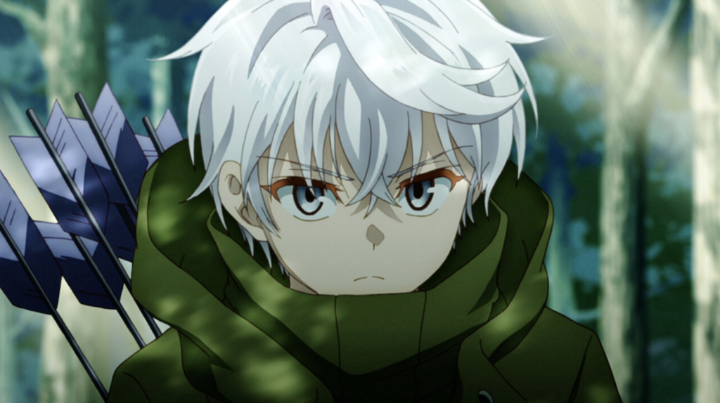This character is Lugh Tuatha Dé from the anime series The World's Finest Assassin Gets Reincarnated in Another World as an Aristocrat