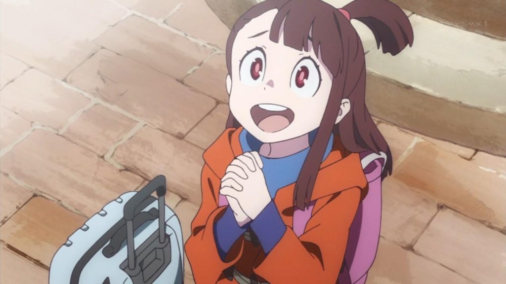 a still from the little witch academia anime series