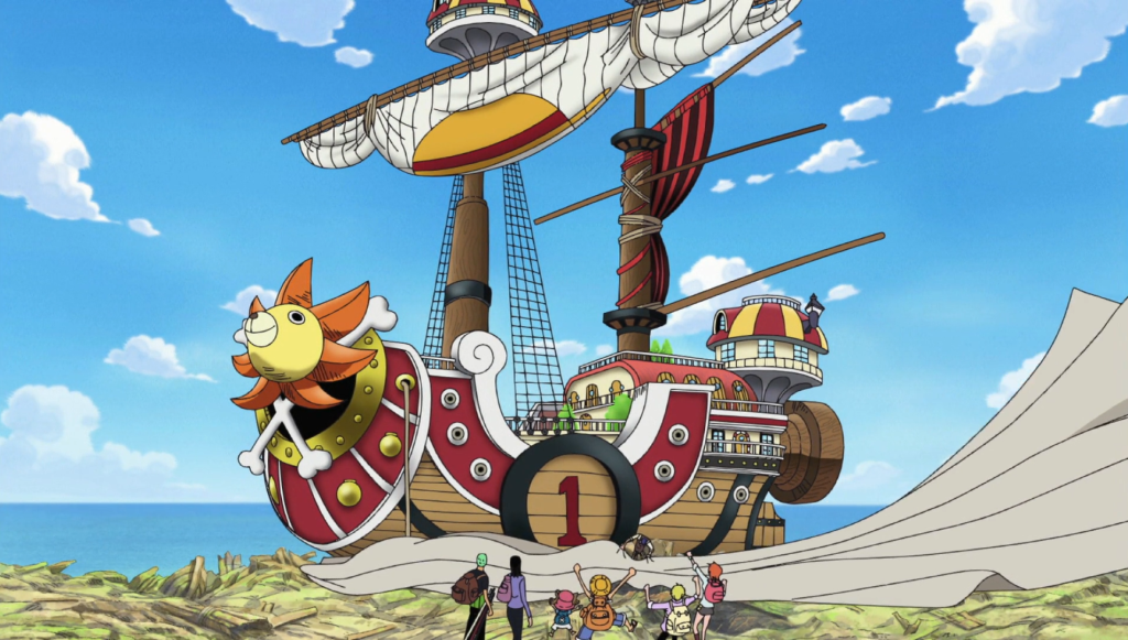 a still from the one piece anime series