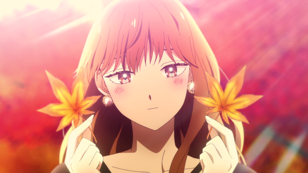 Fuyutsuki from the opening of anime The Ice Guy and His Cool Female Colleague