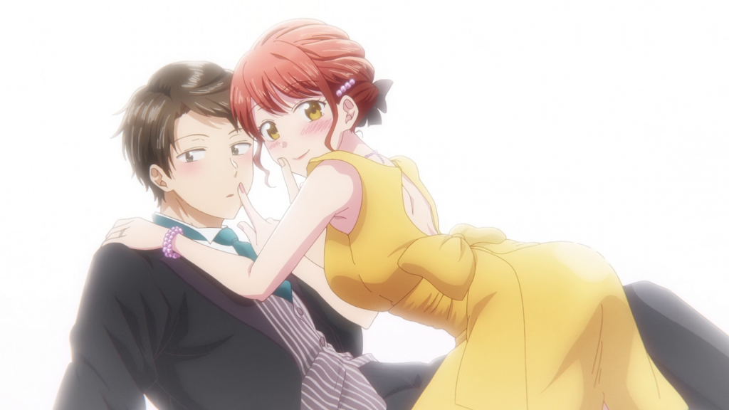 yui and masugu from the ending of i have a crush at work